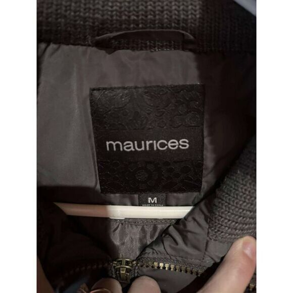 Maurices Quilted Puffer Vest Zip-Up‎ Winter Outerwear Green Medium - Picture 3 of 3